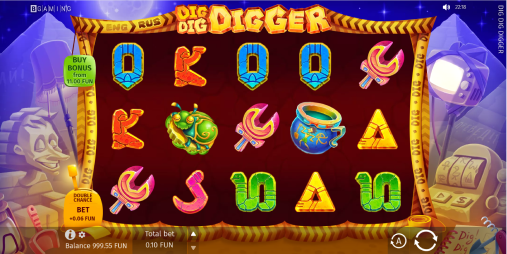 BGaming slot Dig Dig Digger - bonus game